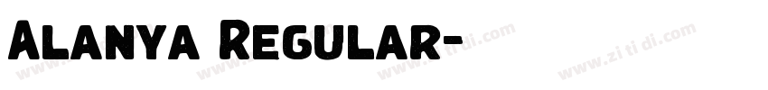Alanya Regular字体转换